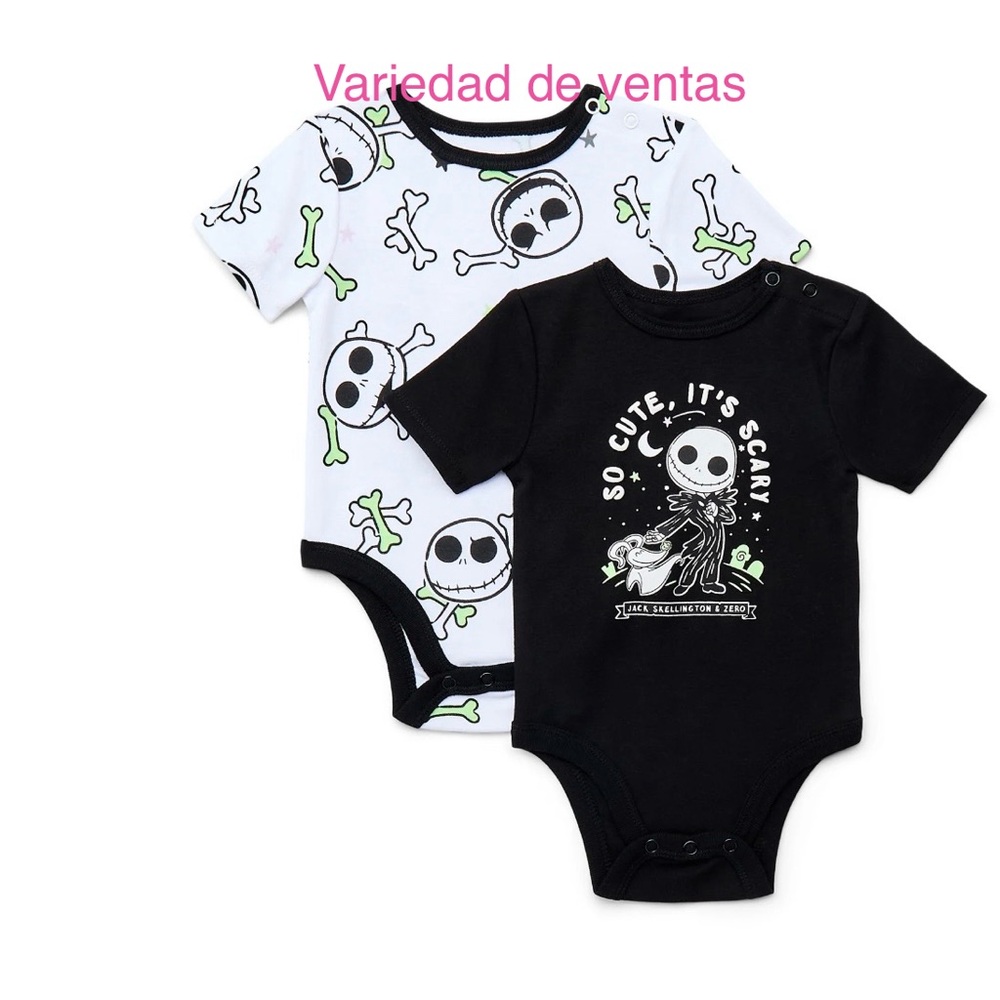 Nightmare Before Christmas One Piece Set - Black and White